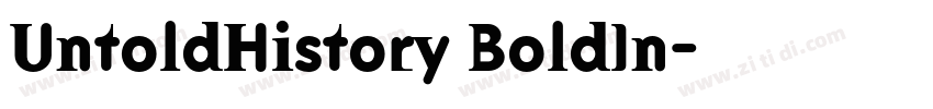 UntoldHistory BoldIn字体转换